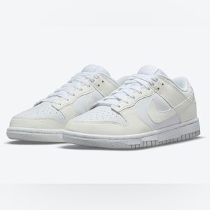Nike- Dunk Low “White/Sail” 8W